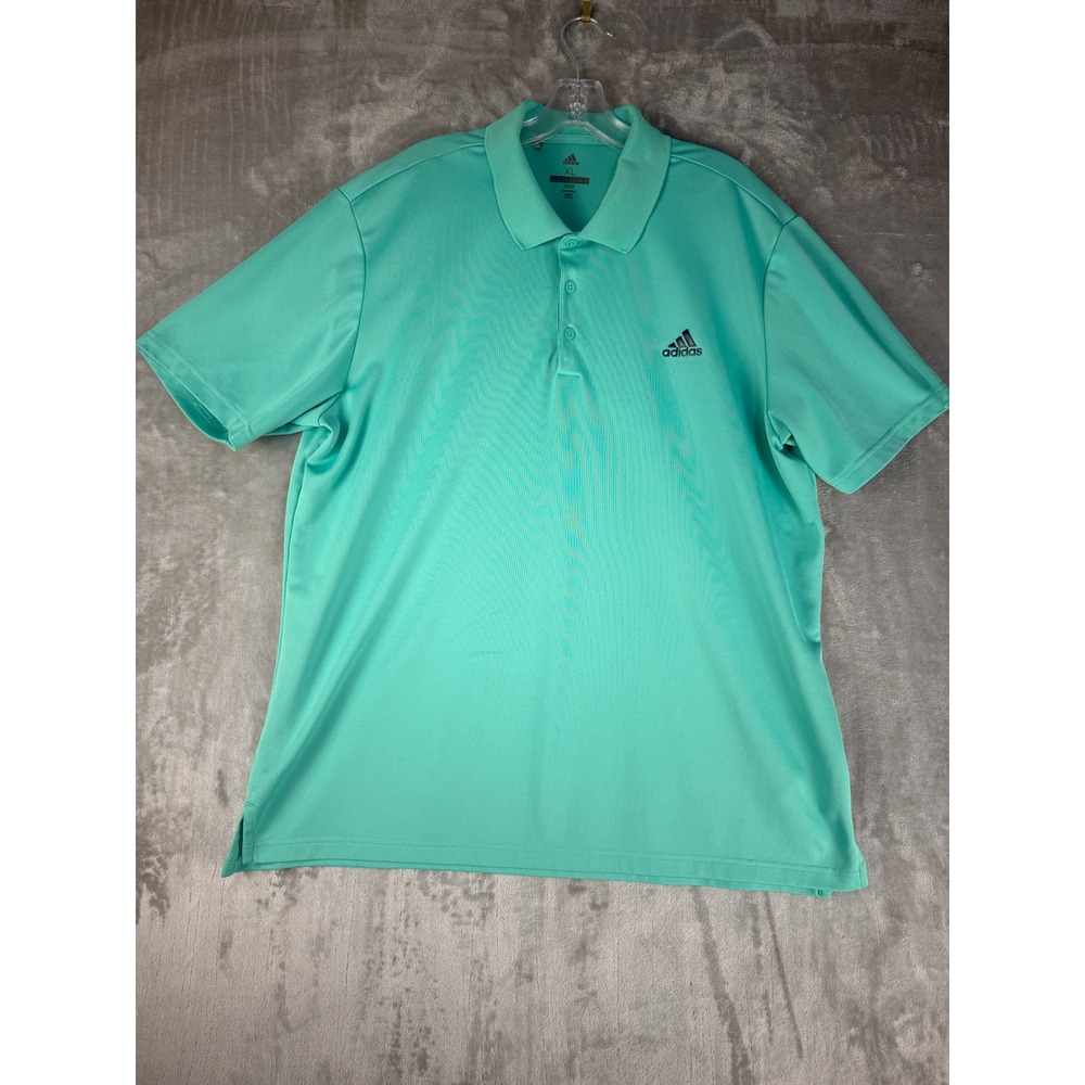 Adidas Golf Polo Shirt Mens XL Extra Large Green Short Sleeve Casual‎